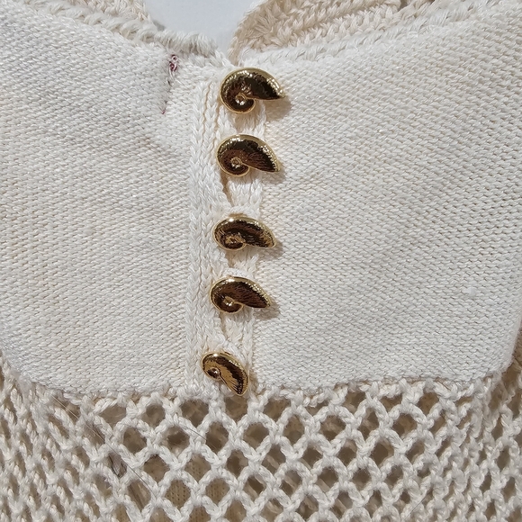 Staud Tara Crochet Dress Buttercream - Picture 4 of 8